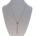 Rose Gold Morganite Diamond Halo Tassle Drop Necklace - 14k Pear 1.80ctw Adjust