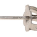 White Gold Diamond Stud Earrings - 14k Round Brilliant 3.00ctw GIA Pierced