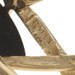Yellow Gold Onyx Solitaire Omega Slide Pendant - 14k Pear Cut