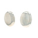 Sterling Silver Oval Dome Drop Earrings - 925 Pierced