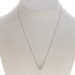 White Gold Diamond Halo Pendant Necklace - 14k Round Brilliant .88ctw GIA