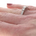 White Gold Diamond Three-Stone Engagement Ring 14k Princess 1.00ctw