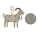 Yellow Gold Diamond GOAT Greatest of All Time Men's Pendant 10k 3.00ctw Bling