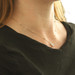 Yellow Gold Diamond Cluster Pendant Necklace - 14k Round Brilliant .23ctw