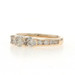 Yellow Gold Diamond Three-Stone Engagement Ring 14k Round Brilliant 1.00ctw