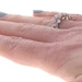 EFFY Sapphire Diamond Cluster Band - White Gold 14k Baguette 1.56ctw Ring