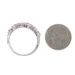 EFFY Sapphire Diamond Cluster Band - White Gold 14k Baguette 1.56ctw Ring
