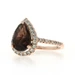Le Vian Chocolate Quartz Diamond Halo Ring - Rose Gold 14k 3.60ctw
