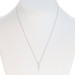White Gold Diamond Three-Stone Journey Necklace 17 1/2" - 14k Rd .25ctw Love