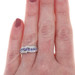 White Gold Iolite Diamond Bypass Band - 14k Round .44ctw Ring
