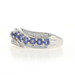 White Gold Iolite Diamond Bypass Band - 14k Round .44ctw Ring