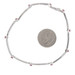 White Gold Ruby Diamond Link Bracelet 7 1/4" - 14k Round 1.80ctw