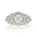 White Gold Diamond Retro Ring - 14k Round Brilliant 1.12ctw Vintage