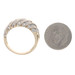 Yellow Gold Diamond Cluster Band - 10k Round Brilliant 1.00ctw Ring
