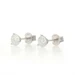 White Gold Diamond Stud Earrings - 14k Round Brilliant 1.00ctw