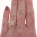 Yellow Gold Diamond Solitaire Engagement Ring -14k Old Mine Brilliant 1.51ct GIA