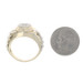 Yellow Gold Diamond Watch Link Style Men's Ring - 14k Round Brilliant .35ctw