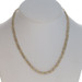 Yellow Gold Foxtail & Diamond Cut Bead Chain Braided Strand Necklace 18" - 14k