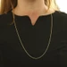 Yellow Gold Rope Chain Necklace 30" - 14k