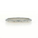 White Gold Art Deco Etched Wedding Band - 18k Vintage Milgrain Ring