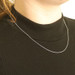 White Gold Cable Chain Necklace 20" - 14k