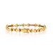 Yellow Gold Sapphire Ruby Emerald Link Bracelet 7" - 18k Square 1.38ctw
