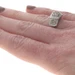 White Gold Diamond Cluster Halo Ring - 14k Rd 1.30ctw Three-Stone Inspired