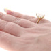 Yellow Gold Diamond Hidden Halo Engagement Ring - 18k Pear 3.36ctw GIA
