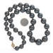 Yellow Gold Simulated Pearl Knotted Strand Necklace 18" - 14k Beads