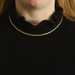 Yellow Gold Byzantine Chain Necklace 18 1/2" - 14k