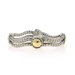 John Hardy Palu Double Strand Station Bracelet 7 1/2" - Sterling 925 Wheat Chain