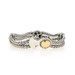 John Hardy Palu Double Strand Station Bracelet 7 1/2" - Sterling 925 Wheat Chain