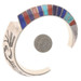 Lonn Parker Navajo Lapis Spiny Oyster Turquoise Cuff Bracelet 6" Sterling 925