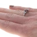 White Gold Ruby Diamond Ring - 18k Oval 1.52ctw