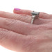 White Gold Sapphire Diamond Ring - 14k Oval 2.61ctw