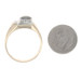 Yellow Gold Black Golden Sheen Sapphire Diamond Men's Ring - 10k Rd Cab 2.79ctw