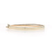 Yellow Gold Diamond Bangle Bracelet 6 1/4" - 14k Round Brilliant 1.10ctw
