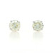 White Gold Diamond Stud Earrings - 14k Round Brilliant 1.48ctw Pierced