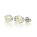 White Gold Diamond Stud Earrings - 14k Round Brilliant 1.48ctw Pierced