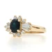Yellow Gold Sapphire Diamond Ring - 14k Oval 1.81ctw