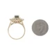 Yellow Gold Sapphire Diamond Ring - 14k Oval 1.81ctw