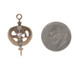 Yellow Gold Sigma Theta Tau Nursing Honor Society Badge - 10k Black Enamel Key