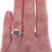 David Yurman Albion Chalcedony Cocktail Solitaire Ring - Sterling 925 Gold 14k