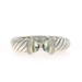 David Yurman Waverly Hinged Cuff Prasiolite Diamond Bracelet 925 Gold18k 7.60ctw