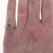Rose Gold Sapphire Diamond Ring - 14k Oval 2.20ctw