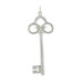 Tiffany & Co. Fleur De Lis Key Pendant - Sterling Silver 925 Skeleton Key
