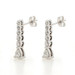 White Gold Diamond Drop Earrings - 14k Pear .54ctw Pierced