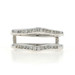 White Gold Diamond Enhancer Wedding Band - 14k Round .36ctw Guard Ring