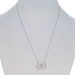 White Gold Diamond Intertwined Circles Necklace 17 3/4" - 10k Round .50ctw Love