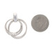 White Gold Diamond Multi-Circle Eternity Pendant - 18k Round Brilliant 1.50ctw